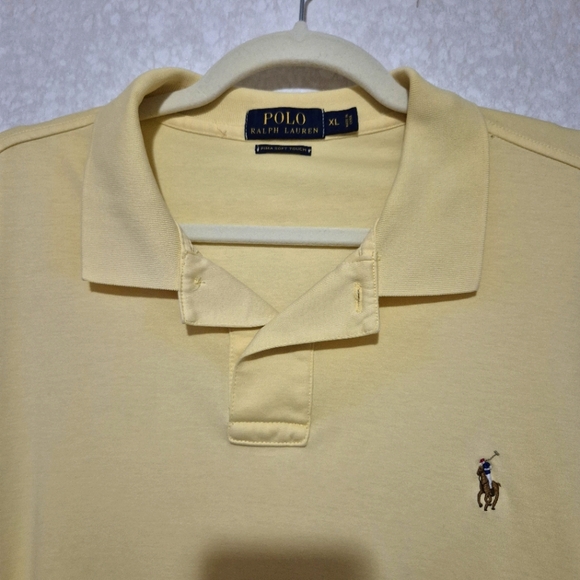 Polo by Ralph Lauren Men's Yellow Polo Shirt..SIZE:L - Picture 6 of 14